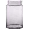 KAYLETIN Grande vaso di vetro, vaso di fiori nero per bouquet, vaso in vetro alto, vaso a bocca larga per tavolino da caffè, matrimoni, soggiorno, ufficio, tavolo da pranzo, 18 cm