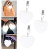 VIMAZ 3 pezzi Luce da borsa a forma di cuore, luce da borsetta da 7,1 cm, luci per borsa, lampada LED da borsetta con sensore automatico attivato al tocco, luci notturne a forma di cuore da appendere