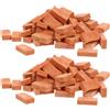 Toyvian 100 mini mattoni rossi per fai da te, ornamenti in miniatura, casa delle bambole, accessori fai da te, modellismo, mattoni, micro paesaggio, decorazione per ferrovia di Natale