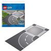 LEGO City Supplementary Curva e Incrocio a T Supplementare con 2 Piattaforme di Base per Tutti i Set da Costruzione, 60237