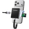 ORICO Lettore di schede magnetico & alloggiamento M.2 SSD per iPhone 15/16/17 Pro - 5-in-1 TF/SD 3.0 con NVMe 2230/2242, 10 Gbps USB 3.2 Gen2, PD 100W - AP42F (Nero)