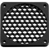 Aerzetix Set di 4 Griglie per Ventola 60x60 mm in plastica Colore Nero