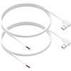 PNGKNYOCN Cavo USB C Power Pigtail a 90 gradi, 2 confezioni da 20 AWG 5 V, ad angolo retto, connettore USB C a 2 pin, cavo aperto per dispositivo USB di tipo C, riparazione fai da te (1 M/3,2 FT)