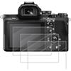 Vnuipofa Set di 3 lenti temperate per Sony Alpha, protezione schermo per Sony Alpha A6000 A6400 A6300 A6100 A5000, protezione schermo LCD durezza 9H, ultra sottile, 0,26 mm, anti-graffio anti-bolle ad alta