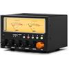 Nobsound Interruttore audio D5 a 4 vie: preamplificatore EQ stereo HiFi a 5 bande e splitter RCA con VU Meter e amplificatore per cuffie per home theater/studio/DJ