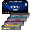Meagiis TN248 Toner Compatibili con Brother TN248XL TN-248XL (4 Pezzi)