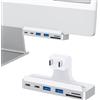 GEWOKLIY Hub USB C 6 in 1 per iMac 24 (M1/M3/M4), adattatore USB multiporta con tipo C 10 Gbps, lettore di schede SD/TF compatibile | Accessori iMac