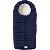 Nuvita Moovo 9658 Junior Slender | Sacco universale per passeggino | Massima Protezione dal Freddo da 6 a 36 Mesi (100cm) |Ultra Sottile, Leggero e Protettivo fino a -10°C | Blu Notte