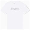 Armani Exchange Maglietta da Uomo, a Maniche Corte, con Logo sulla Parte Anteriore, Colore Bianco, XL, Bianco Sporco, XL