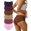Dawnrole Biancheria Intima per Donna Senza Cuciture per Le Donne Morbida e Confortevole Biancheria Intima per la Pelle 6 Pack