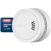 ABUS Rilevatore di Fumo Prefira Mini - Certificato Q-Label con Batteria 10 Anni, Riduzione Falsi Allarmi, Rilevamento Fumo 2 LED, Luminosità Adattiva, Supporto Magnetico e Pad Adesivo