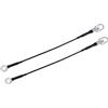 A ABSOPRO 2pz Auto Posteriore Portellone Cavo per Ford per Ranger Pickup Camion Nero Sostituzione dell'articolo