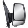 LONGLING Specchietto retrovisore destro elettrico e riscaldabile con indicatore di direzione elettronico, pieghevole, nero opaco, copertura per Ford Transit Tourneo Custom V362 2012-2023