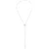 Breil, Flow Collection, Collana da Donna con Pendente in Acciaio Inox, Finitura Bilux, Chiusura ad Anello, Lunghezza Regolabile 70 cm, Idea Regalo Donna