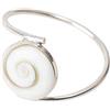 Vurmashop Anello in Argento Sterling 925 con Occhio di Shiva - Pietra Naturale di Santa Lucia - Gioiello Artigianale con Conchiglia Marina - Design Esclusivo ed Elegante per Donna