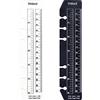 Zelten 2 pezzi A6 6 fori segnapagina righello in plastica raccoglitore righello divisore righello per rivista Journal Notebook (BTRuler, A6)