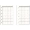 NatSumeBasics Ricariche A7 da 7,9 x 12,7 cm, per raccoglitori giornalieri senza data, 90 fogli con 6 fori, per diario personale di viaggio (2 A7 mensili)