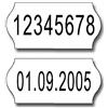 ACIT Etichette per prezzatrice - Misura 22x12 - Bianche - Pack da 12 Rotoli (Sagomata - Adesivo Permanente)