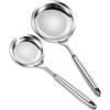 Ugotit Skimmers - Cucchiaio per cucina, colino a maglia fine in acciaio inox, separatore di grasso per cucinare (diametro 10,9 cm e 15,9 cm)