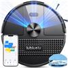 Lubluelu Robot Aspirapolvere Lavapavimenti con Mappatura 4500Pa, Robot Lavapavimenti e Aspirapolvere, Robot Vacuum Mop 3 in 1 per Pavimento e Peli Animali