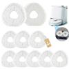 VOUPRONGZY 8 Pezzi Panni per Narwal Freo Z Ultra/Freo X Ultra/Freo X Plus/Freo Mop Panni Lavabili e Riutilizzabili di Ricambio Robot Aspirapolvere Accessori（Bianco）