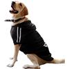 Eastlion Felpa Cane Grande Vestiti Cappotto Caldo Felpe con Cappuccio Maglione per Cucciolo di Cane Piccolo in Cotone Costumi Abbigliamento per Animali Domestici,Nero 9XL