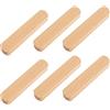 MOROBOR Maniglie autoadesive per mobili, 6 pomelli in legno senza trapano, montaggio istantaneo, maniglie adesive per armadio, bagno, cassettiera