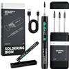 Voktta Saldatore portatile senza fili Set, con Storage & Stand - Nero