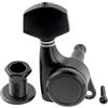 Musiclily Pro 18:1 Ratio Meccanica Autobloccanti Singola Lato Bass Locking Tuner con Paletta Esagonale per Chitarra Elettrica Strat Tele, Nero