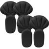 KNUIUYY Cuscinetti per Tallone Scarpe, 2 Paia Protezioni per Tallone Autoadesive Traspiranti Elasticizzate Tagliabili, Antisfregamento Antiscivolo per Tacchi Alti Scarpe Eleganti Sportive (Nero)