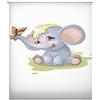 Blindecor Tenda avvolgibile traslucida con Stampa Digitale Baby, Poliestere, Elefante, 110 x 180
