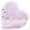 Rayher 46506000 Cornice acrilica calam. cuore c.glitter, 9,4x2,4x9,4,effetto palla di vetro c.ne