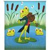 Blindecor Tenda avvolgibile traslucida Digitale, per Bambini, Rana, 130 x 180 cm (W-I-20294)