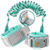 Lehoo Castle Guinzaglio per Bambini, 1,5M Cinturino per Bambini Antiperduta, Bracciale Sicurezza Bambino, Portatile Che Cammina Anti-Perso Mano Cintura(verde)