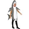 Funidelia | Costume da squalo per bambina e bambino Animali, Pesce, Mare, Oceano - Costume per Bambini e accessori per Feste, Carnevale e Halloween - Taglia 7-9 anni - Grigio/Argentato