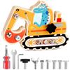 Augesak Giocattoli Montessori per Bambini 2+ Anni,Tavola delle Serrature in Legno con Dinosauro-Giocattoli Educativi per Motricità Fine,Busy Board con Cacciaviti, Maschio e Femmina