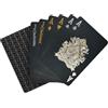 Lahviuu Carte da Gioco in Plastica, Mazzi Carte da Poker e Magia Nero Impermeabili, per Feste e Giochi, Griglia Nera