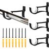 FAVENGO 4 Pezzi Supporti per Bastoni Tende Staffe da Soffitto per Tende Staffa per Montaggio a Soffitto Supporto in Lega di Alluminio con Viti e Tubo di Espansione per Fori di Diametro 25 mm