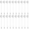 M METERXITY 20-Pack Spilla A Bottone Vassoio Piatto Rotondo, Spille Boutonnieres In Lega Per DIY Per Abito/cappello/Cravatta/Sciarpa, Spilla Sicurezza Per Corsage A Ago [75mm, Tono Argento]