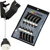 ISOLATECH Prese ceramiche antincendio GU10 con scatola di connessione e connettore rapido VDE RoHS 230-250 Volt 2A max.100W 0,75mm2 cavo LED Alogeno (qui: 10 pezzi)