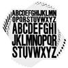 LOREC 12 Fogli Nero Adesivi Lettere Alfabeto Adesivi Lettere Adesive in Vinile Stickers Lettere Adesive per Biglietti di Auguri, Album Fotografici, DIY Scrapbooking, Decorazioni Regalo