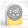 Gemmac Sveglia Digitale Luce Notturna con Snooze, Sveglia da Comodino con Bluetooth e Timer Rumori Bianchi Succhietto Macchina, Lampada Notturna per Arredamento Casa Camera da Letto Soggiorno Regali