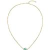 Lacoste Collana a Catena Per Uomo e Donna Collezione ARTHOR in Acciaio Inossidabile con Placcatura Ionica Oro Giallo decorato con Cristalli - 2040612