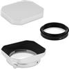 Haoge Schermo quadrato in metallo per obiettivo Fujifilm X-E5 & XF 23 mm f2.8 set, XF27 mm F2.8 R WR per obiettivo Leica M 35 mm f2 M 28 mm f2.8, per Voigtlander 35 mm f2 1.5