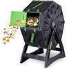 STREND PRO Mini Compostiera da Balcone 70 L - Piccola Compostiera da Giardino Con Tumbling per Compost Veloce e di Alta Qualità