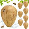 HBSFBH Nido Finto Vespe, Nido di Vespe, 8 Pezzi Finto Nido di Vespe, Nido di Vespe Esca, Finto Nido Artificiale di Vespe, Falso Nido di Vespe, Appesi Nido di Vespe Falso per Casa Giardino Balcone Esterno