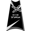 Paraserbatoio.it PARASERBATOIO SUPERIORE RESINATO ADESIVO EFFETTO 3D, PER MOTO COMPATIBILE CON BENELLI TRK 502 X Nero
