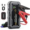 AIMAPOW 6000A & 160PSI Booster Avviamento Auto con Compressore Aria Portatile, Avviatore Batteria 27000mAH（Tutti Gas 12L Diesel）Jump Starter con 600LUMEN,Ricarica USB-C AIMAPOW