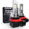 TUINCYN H11 H8 H9 LED Lampadine per Fari 55W 6500K, 1:1 Super Luminoso CSP Chip Bianco Freddo 12000LM Anabbagliante Faro Conversion Kit Plug and Play LED Fendinebbia Lampadina, Confezione da 2
