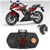 Leapiture Parafango Moto Riflettente, Parafango Posteriore Moto Universale con Staffa di Montaggio Sostituzione da 0,7 Pollici Parafango Posteriore per NC700 NC750X NC750D